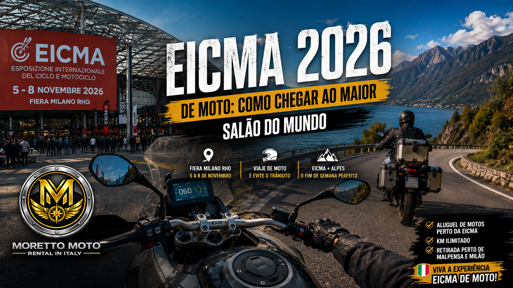 EICMA 2026 in moto: come arrivare al più grande salone del mondo